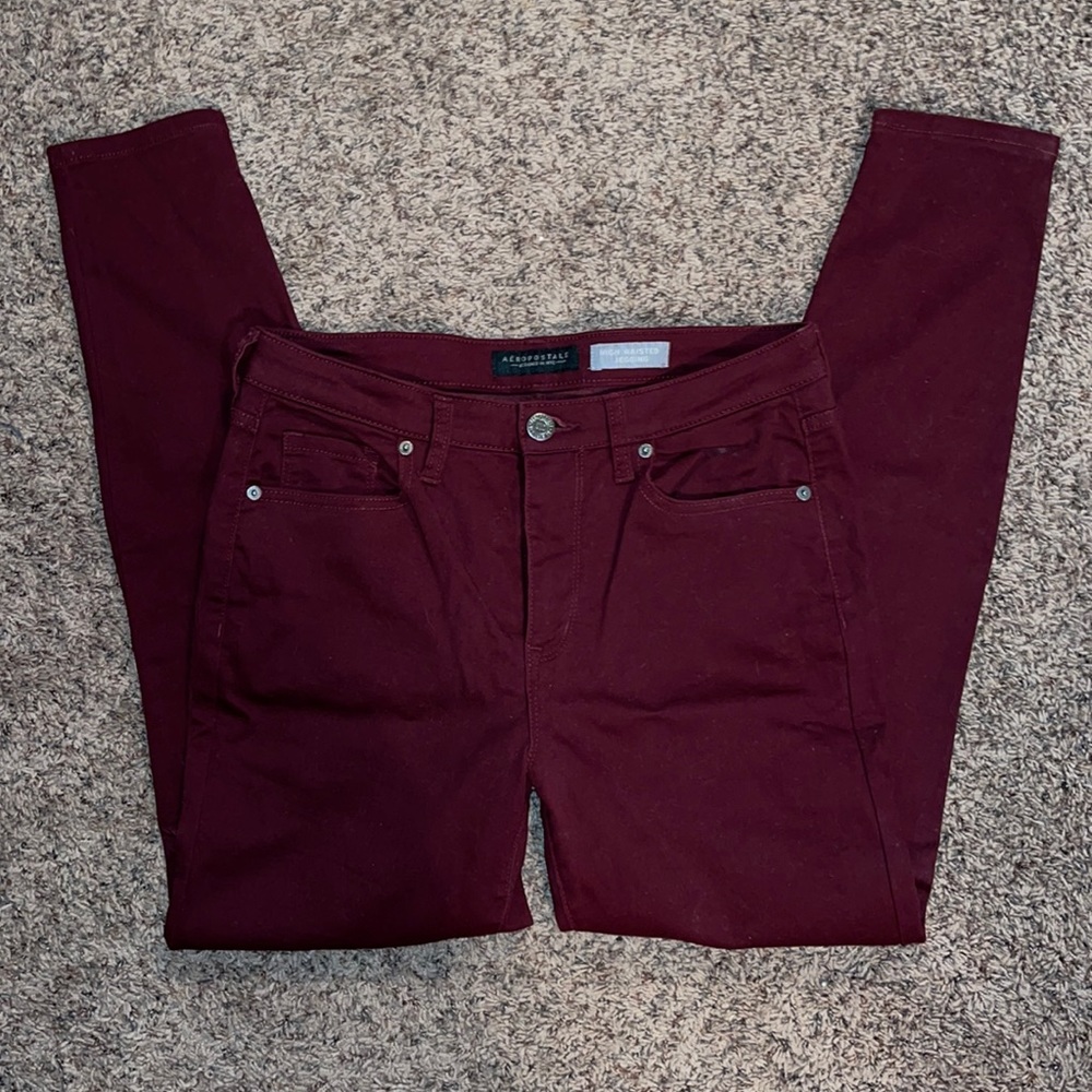 Maroon jeans